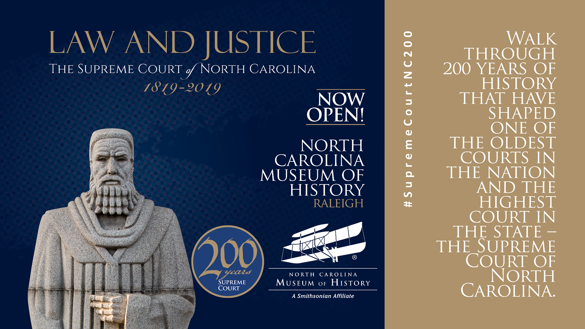 Supreme Court 200th Anniversary Museum Exhibit flyer